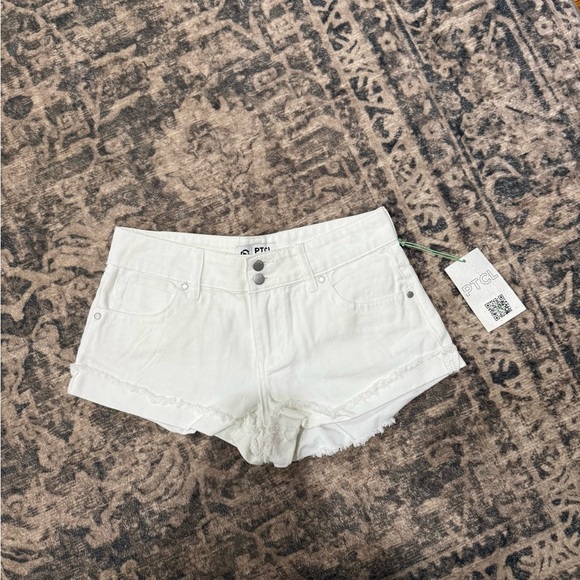 PTCL White Denim Shorts for Women SIZE 27 - Picture 3 of 12